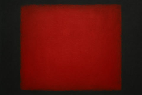 Composition in Red with Border